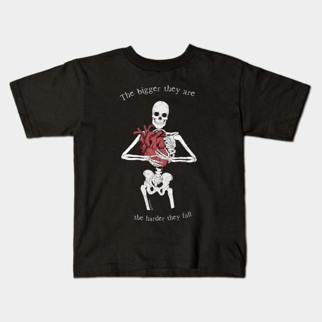 The Harder They Fall Kids T-Shirt by Tommy Devoid